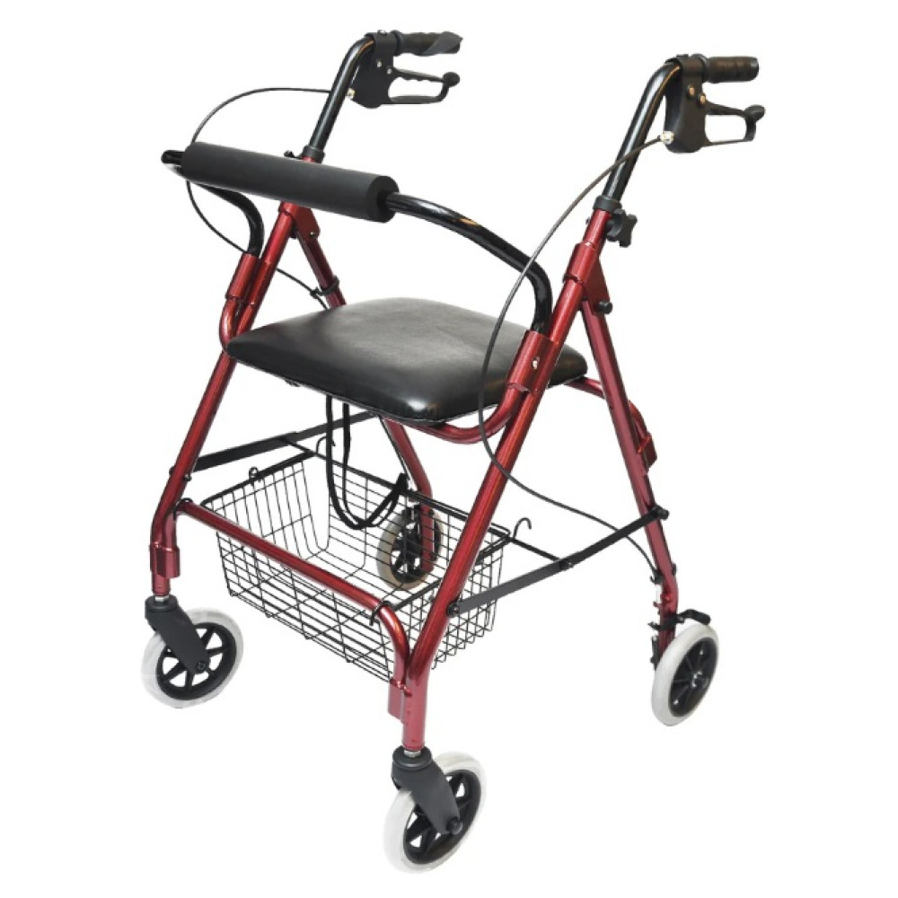 Andador de 4 Ruedas Con Canasta / LIFECARE
