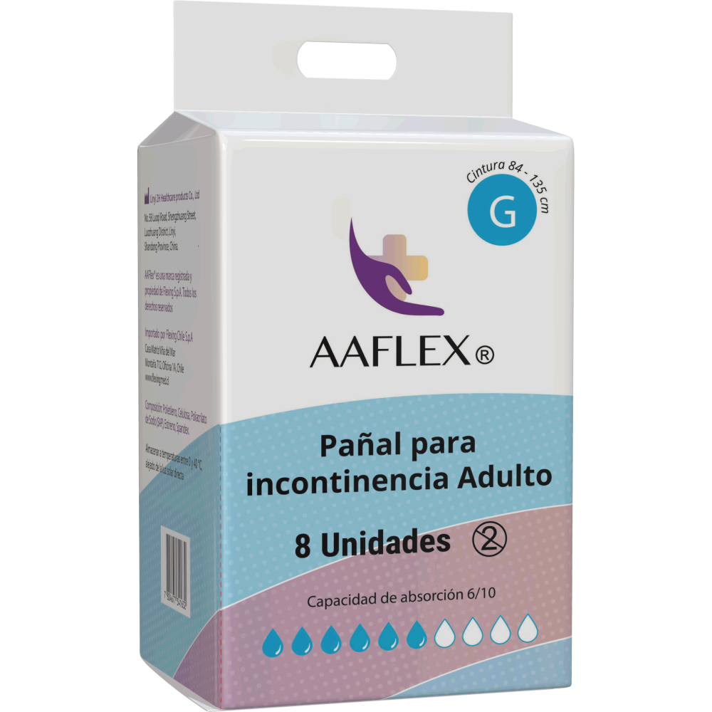Pañal Para Incontinencia Adulto Talla G 8 unidades
