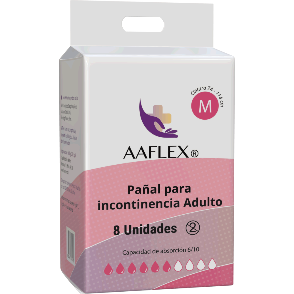 Pañal Para Incontinencia Adulto Talla M 8 unidades
