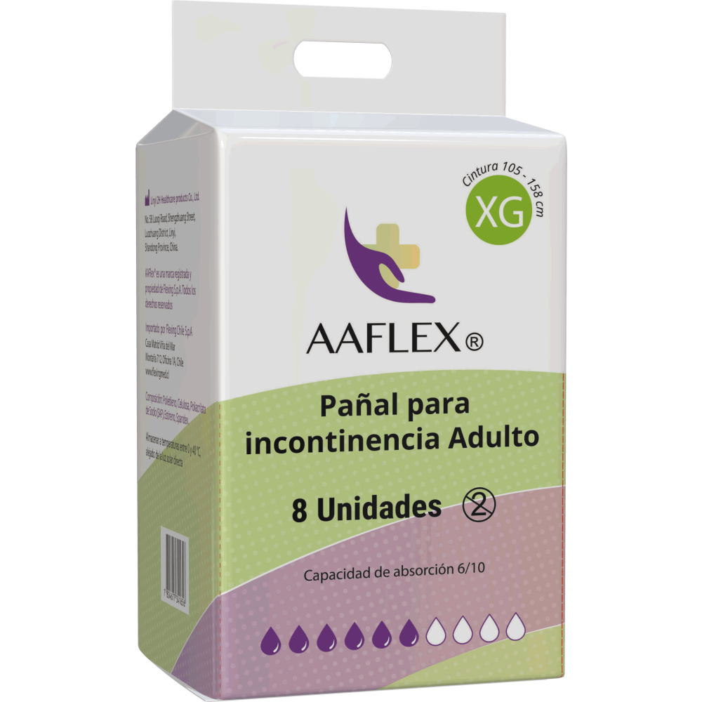 Pañal Para Incontinencia Adulto Talla XG 8 unidades