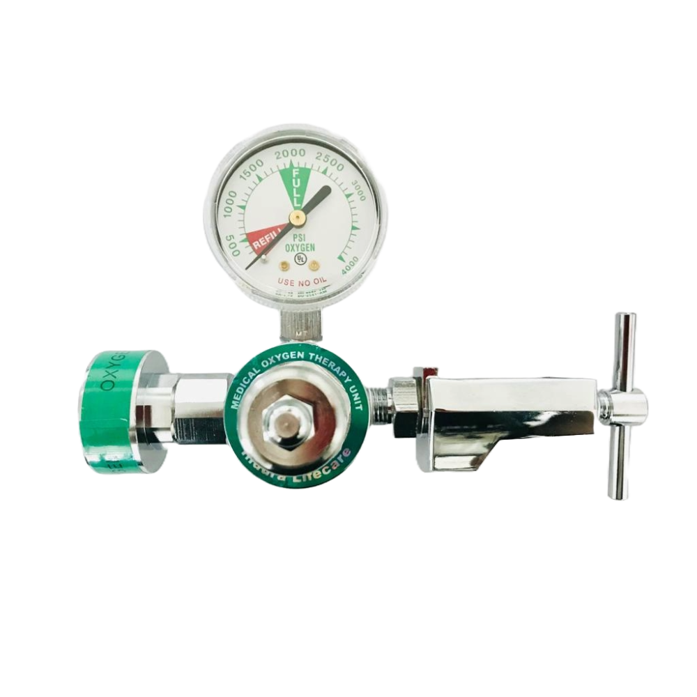 Regulador de Oxígeno Con Conector Ohmeda Hembra
