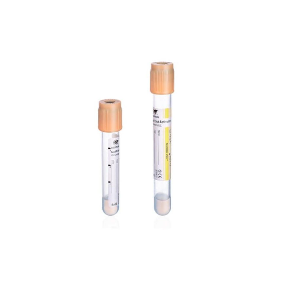 Tubo Tapa Amarilla Con Gel 4 ml / GOLDEN VAC