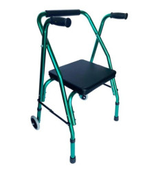 Andador Plegable Con Ruedas y Asiento / LIFECARE