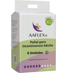 Pañal Para Incontinencia Adulto Talla XG 8 unidades