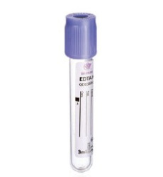 Tubo Tapa Lila EDTA K2 4 ml